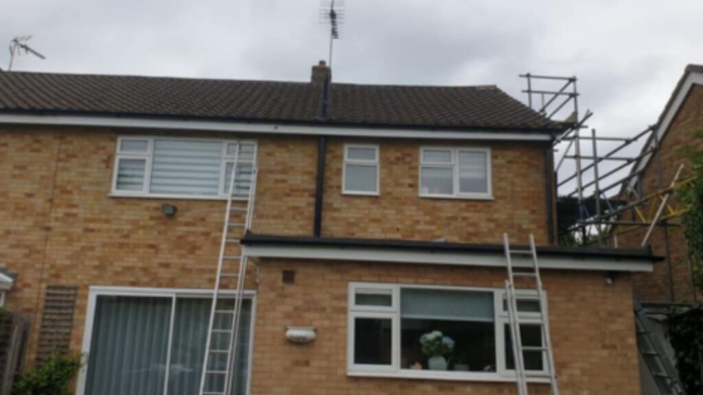 Picture of roof guttering project completed by Billy Currell The Roofing Specialist